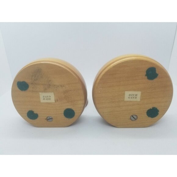 MCM Bookends Art Craft Woods Maple Hand Made British Columbia Boho Art Deco - Picture 7 of 7